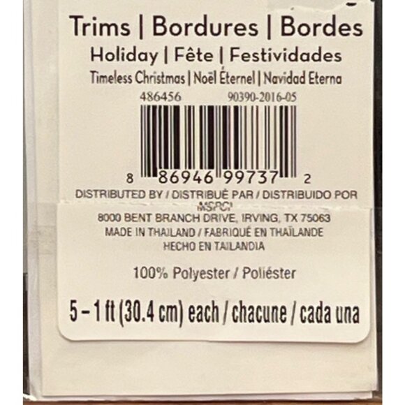 Black TIMELESS HALLOWEEN CRAFT SCRAPBOOK Trim Borders 5 1FT PIECES LACEY 486456 - Picture 4 of 4